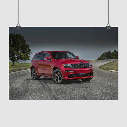 Плакат "Джип Гранд Чирокі, Jeep Grand Cherokee", 40×60см, фото 1