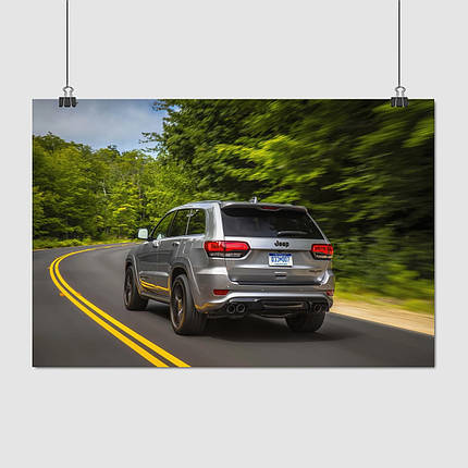 Плакат "Джип Гранд Чирокі, Jeep Grand Cherokee", 40×60см, фото 1