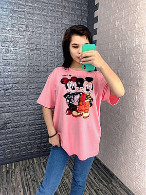 Жіноча вільна футболка з принтом "Міккі Маус.Mickey Mouse"