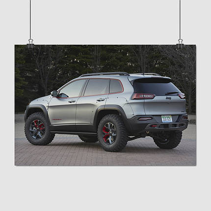 Плакат "Джип Гранд Чирокі, Jeep Grand Cherokee", 40×60см, фото 1