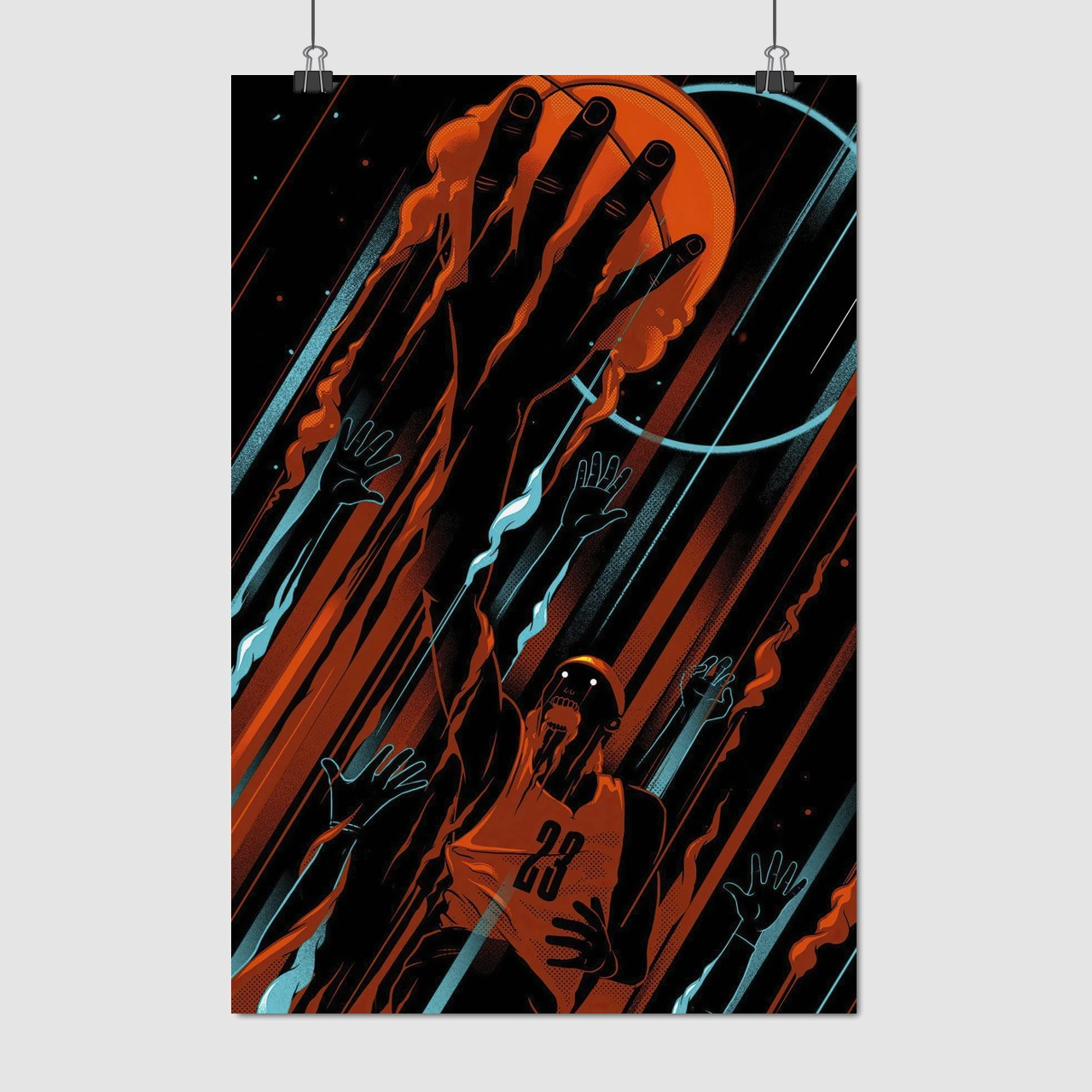 Плакат "Баскетболіст Майкл Джордан, Michael Jordan", 60×43см