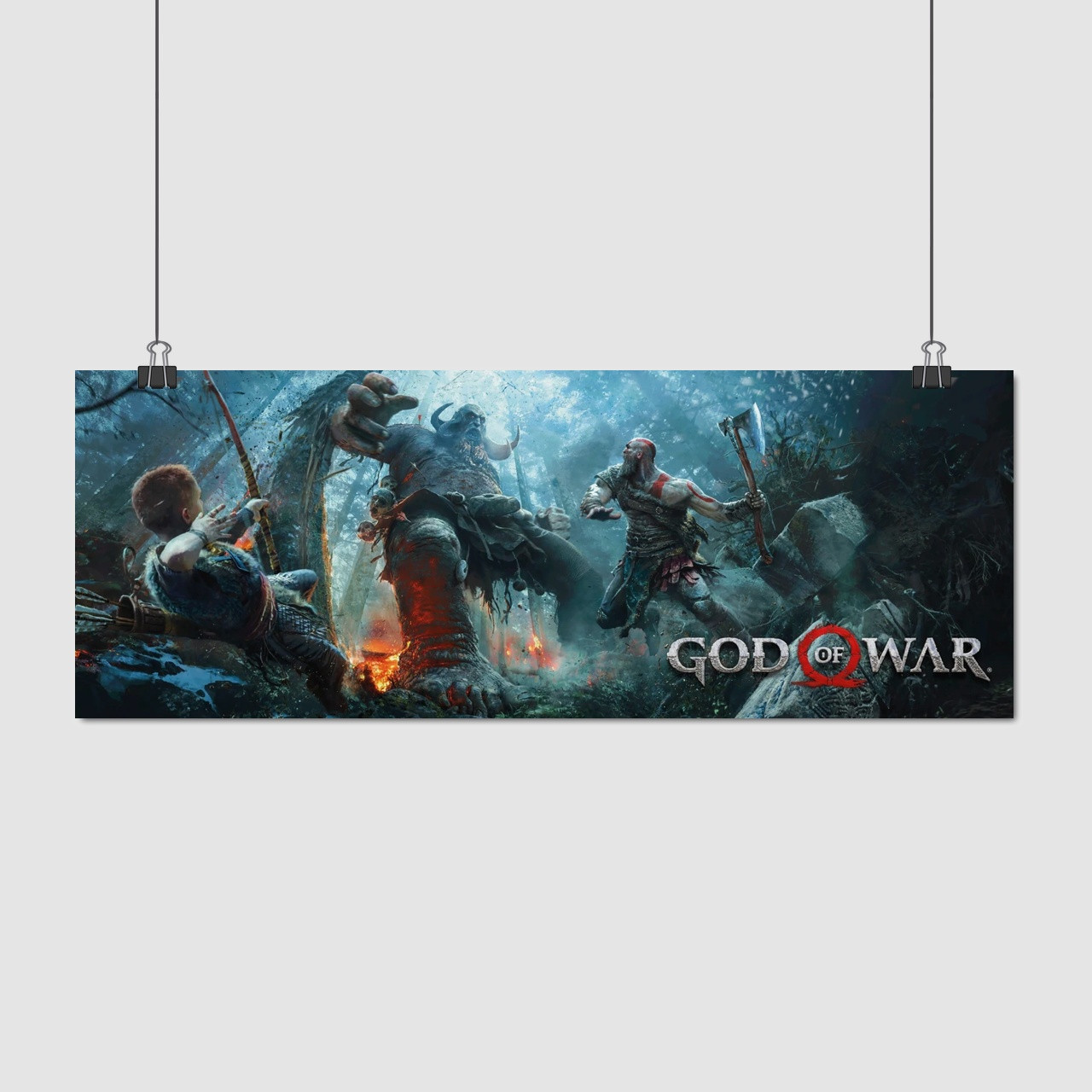 Плакат "Бог війни, God Of War, GoW", 60×162см