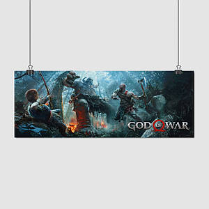 Плакат "Бог війни, God Of War, GoW", 60×162см