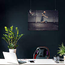 Плакат "Баскетболіст Майкл Джордан у стрибку, Michael Jordan", 40×60см, фото 3