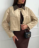 Жіноча куртка Тканина: замшa Фабричний Китай Розміри: 42,44,46