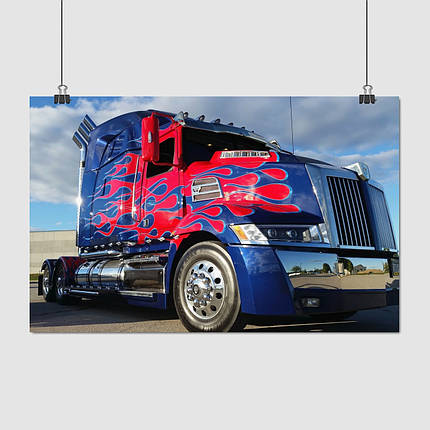 Плакат "Вантажівка Оптімус Прайм, WesternStar", 38×60см, фото 1