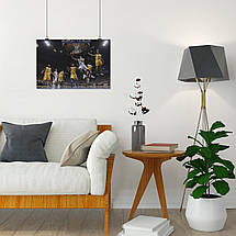 Плакат "Баскетболісти Lakers у стрибку біля кошика", 40×60см, фото 4