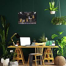 Плакат "Баскетболісти Lakers у стрибку біля кошика", 40×60см, фото 5