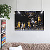 Плакат "Баскетболісти Lakers у стрибку біля кошика", 40×60см, фото 6
