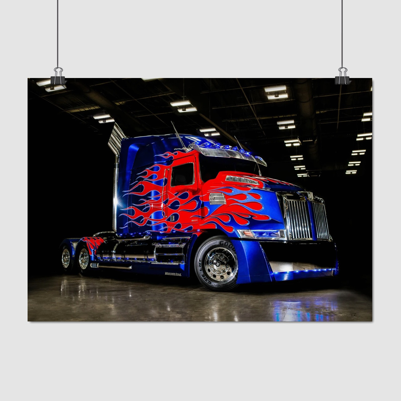 Плакат "Вантажівка Оптімус Прайм, WesternStar", 43×60см