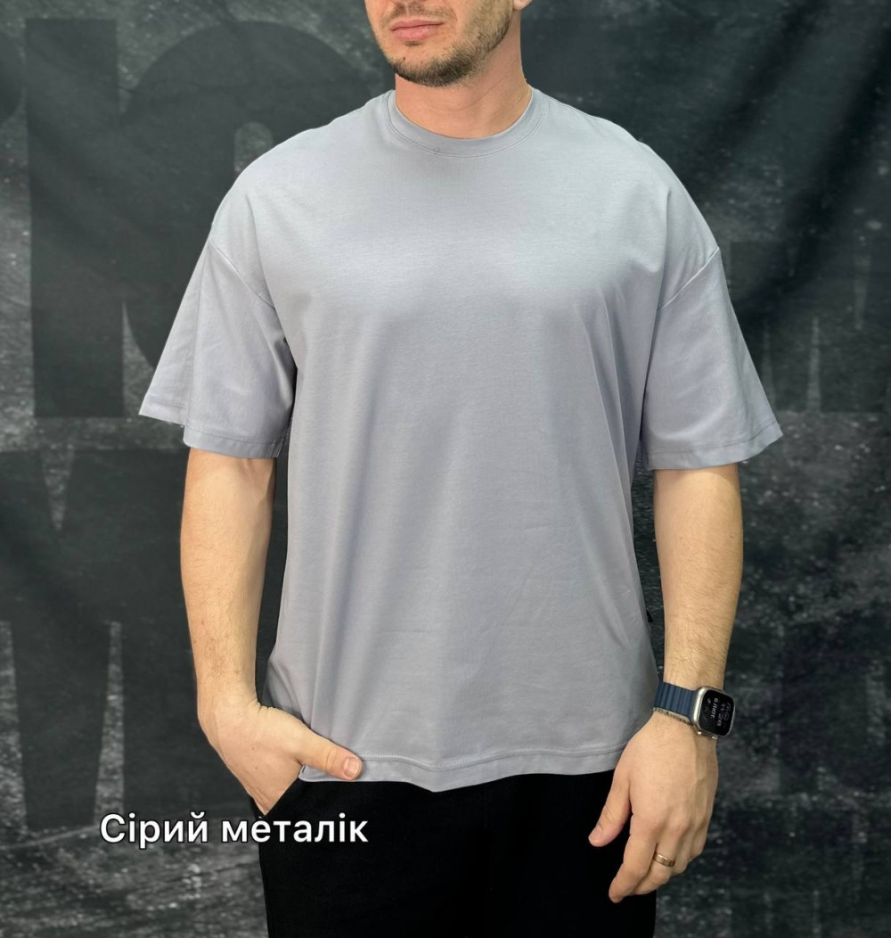 Футболка чоловіча IceMan 0285 СІРИЙ МЕТАЛІК 95% бавовна 5% еластан XL(Р)