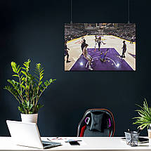 Плакат "Баскетболіст з м'ячем перед кидком", 40×60см, фото 3