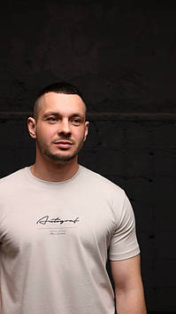 Футболка чоловіча IceMan 0237 СВ.СІРА 95% бавовна 5% еластан L(Р)