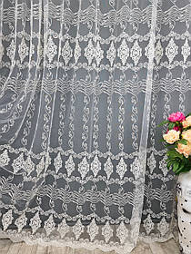 Тюль Есмеральда, Крем + Золото, 400х270см