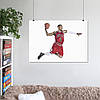 Плакат "Баскетболіст Bulls у стрибку з м'ячем", 43×60см, фото 6
