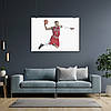 Плакат "Баскетболіст Bulls у стрибку з м'ячем", 43×60см, фото 7