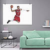 Плакат "Баскетболіст Bulls у стрибку з м'ячем", 43×60см, фото 8