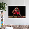 Плакат "Баскетболіст у червоному з м'ячем", 43×60см, фото 6
