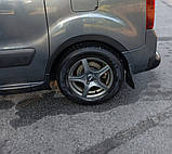 Накладки на арки (4 шт, чорні) 1 бічні двері, Пластик для Peugeot Partner Tepee 2008-2018 рр, фото 2