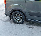 Накладки на арки (4 шт, чорні) 1 бічні двері, Пластик для Peugeot Partner Tepee 2008-2018 рр, фото 4