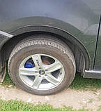 Накладки на арки (4 шт, чорні) 1 бічні двері, Пластик для Peugeot Partner Tepee 2008-2018 рр, фото 10