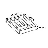 Лоток органайзер для столових приборів Supretto бамбуковий (91830001), фото 6