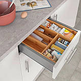 Лоток органайзер для столових приборів Supretto бамбуковий (91830001), фото 8