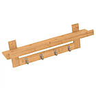 Вішалка для одягу настінна Supretto  бамбукова (92010001), фото 5