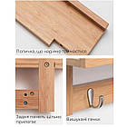 Вішалка для одягу настінна Supretto  бамбукова (92010001), фото 7