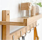 Вішалка для одягу настінна Supretto  бамбукова (92010001), фото 9