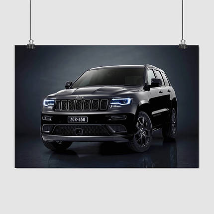 Плакат "Джип Гранд Чирокі, Jeep Grand Cherokee", 40×60см, фото 1