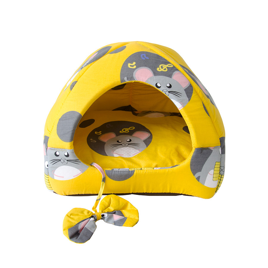 Лежак вiд Джека Вiгвам (тканина Миші на жовтому фоні), фото 1