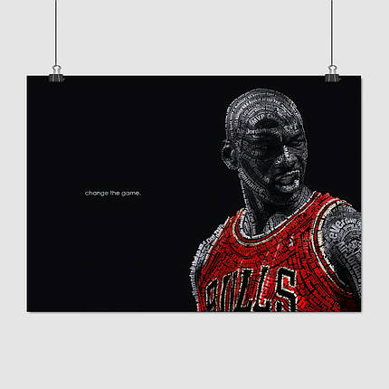 Плакат "Баскетболіст Майкл Джордан, Michael Jordan", 43×60см, фото 1