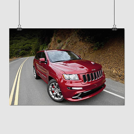 Плакат "Джип Гранд Чирокі, Jeep Grand Cherokee", 40×60см, фото 1