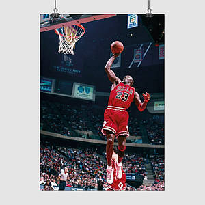 Плакат "Баскетболіст Майкл Джордан, Michael Jordan", 60×43см