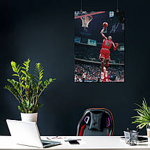 Плакат "Баскетболіст Майкл Джордан, Michael Jordan", 60×43см, фото 3