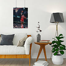 Плакат "Баскетболіст Майкл Джордан, Michael Jordan", 60×43см, фото 4