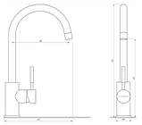 Змішувач для кухні Globus Lux LAZER GLLR-0203S-3 Titanium, фото 5