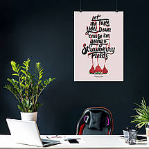 Плакат "Бітлз, Полуничні поля назавжди, Beatles, Strawberry Fields Forever", 60×43см, фото 3
