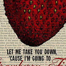 Плакат "Бітлз, Полуничні поля назавжди, Beatles, Strawberry Fields Forever", 60×43см, фото 2