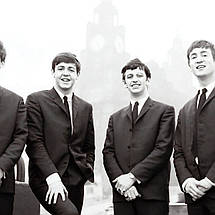 Плакат "Бітлз, Ліверпуль, 1962р, Beatles", 60×60см, фото 2