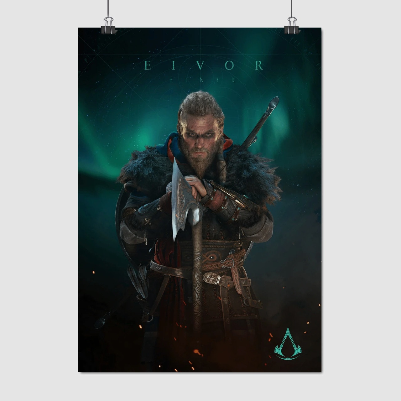 Плакат "Кредо асасіна, Вальгалла, Assassin's Creed, Valhalla", 60×43см