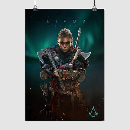 Плакат "Кредо асасіна, Вальгалла, Assassin's Creed, Valhalla", 60×43см, фото 1