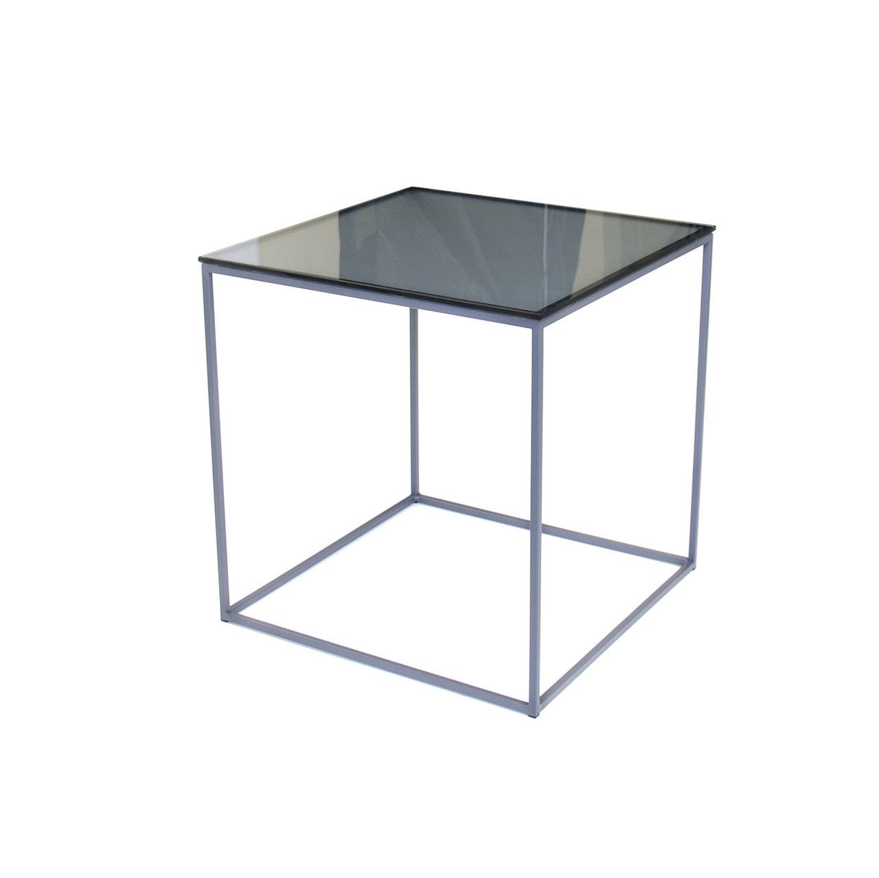 Журнальний стіл "Драконник" скло, графіт (малий), фото 1