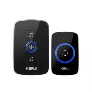 Бездротовий водонепроникний дверний дзвінок KERUI M525 + F51 кнопка (Чорний)