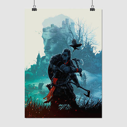 Плакат "Кредо асасіна, Вальгалла, Assassin's Creed, Valhalla", 60×43см, фото 1