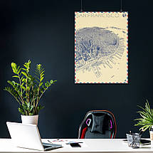 Плакат "Сан-Франциско, США, San Francisco, USA", 60×43см, фото 3