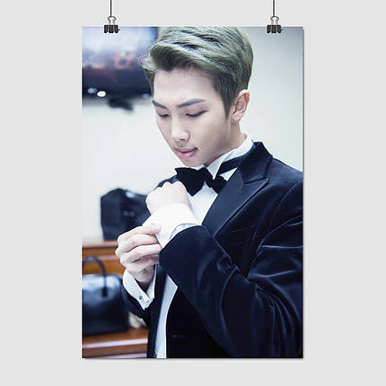 Плакат "БТС, Кім Намджун, Реп-Монстр, РМ, Bangtan Boys, BTS, Kim Nam-joon, RM", 60×40см, фото 1