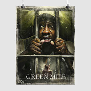 Плакат "Зелена миля, The Green Mile (1999)", 60×45см
