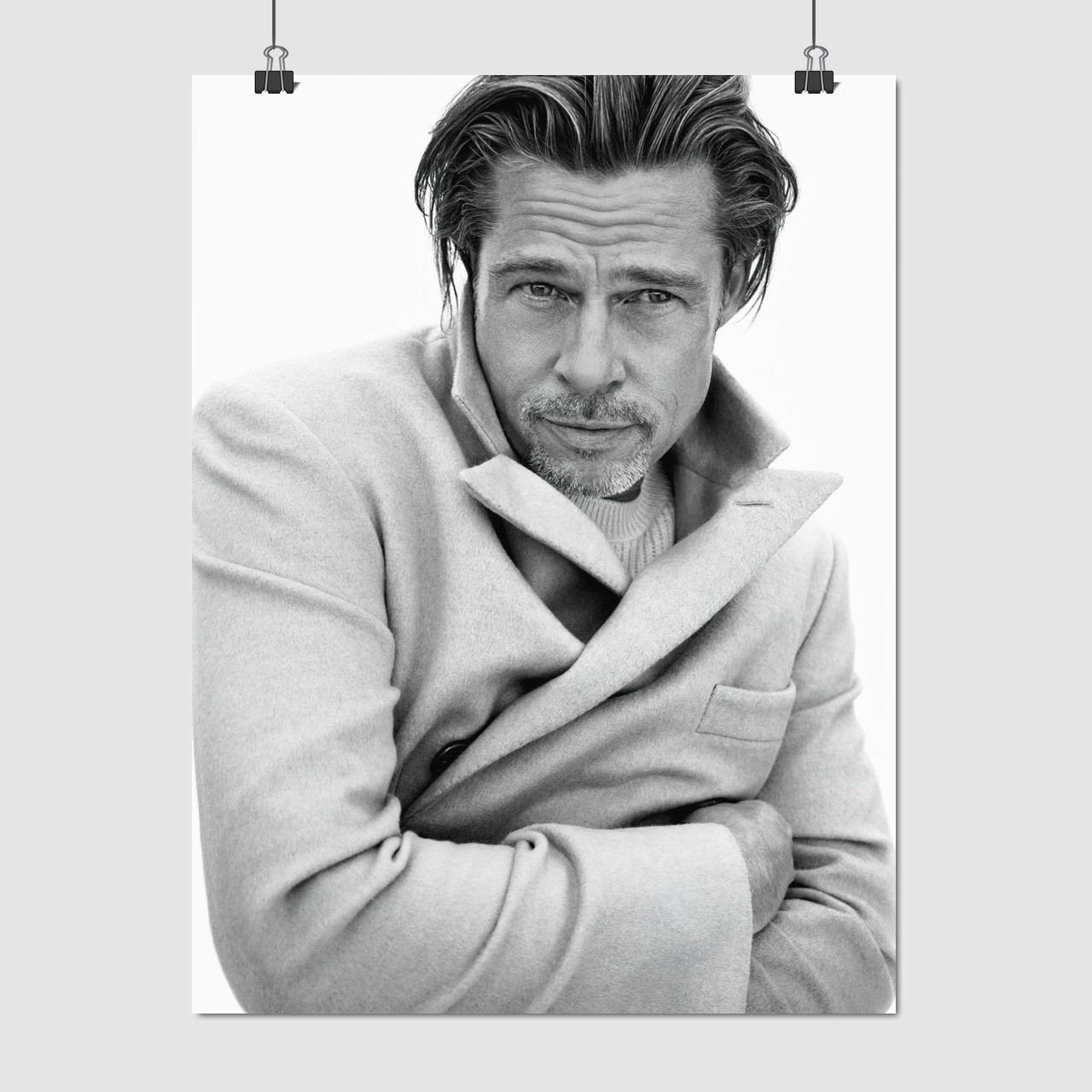 Плакат "Бред Пітт, Brad Pitt", 60×45см